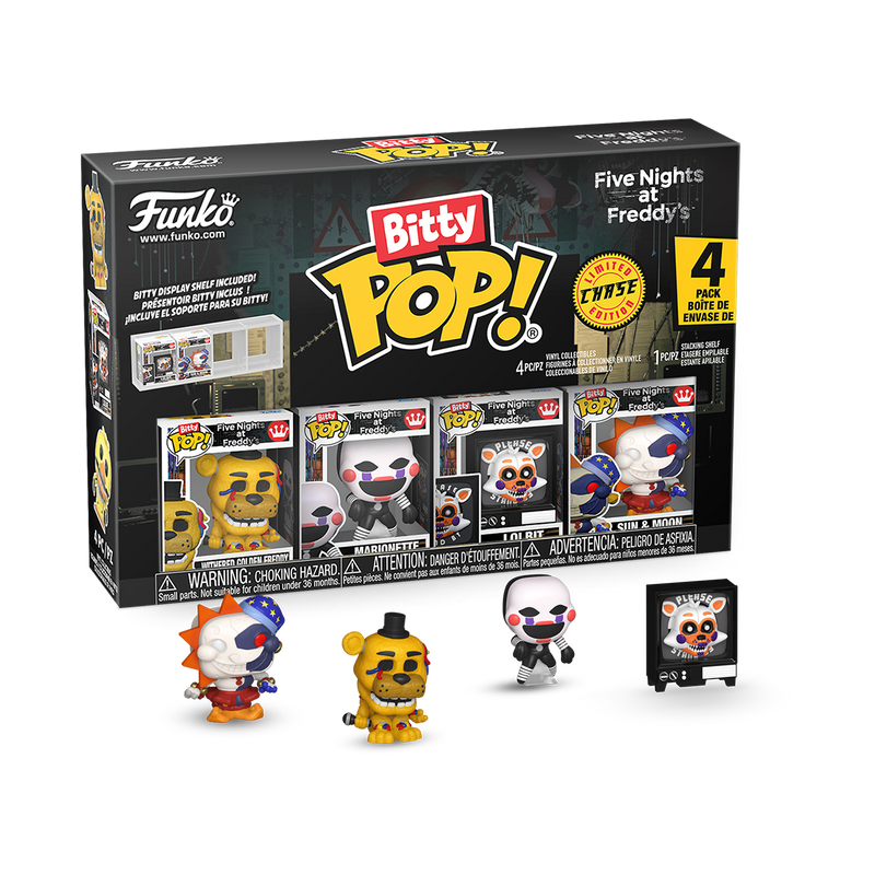 Five Nights at Freddy's - Withered Golden Freddy Bitty Pop! Vinyl Figure 4-Pack