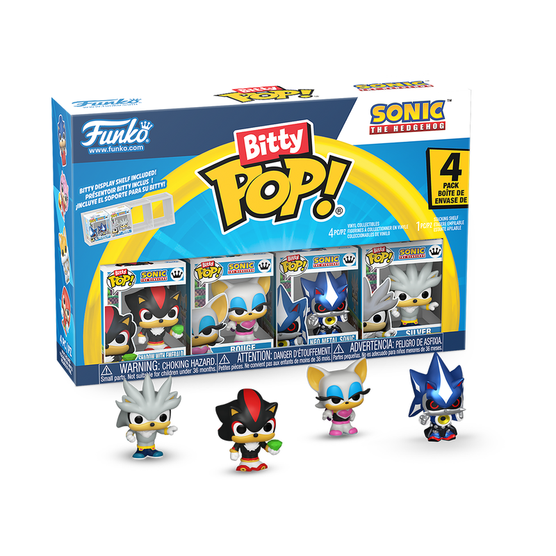 Funko Bitty Pop! Sonic the Hedgehog - Shadow 4-Pack Mini Vinyl Figures
