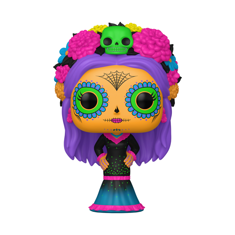 Funko Pop! Icons: Día de los Muertos - La Catrina (Azul) Black Light Vinyl Figure #101